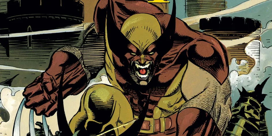 بهترین لباس های ولورین : لباس کلاسیک طلایی و قهوه‌ای Wolverine