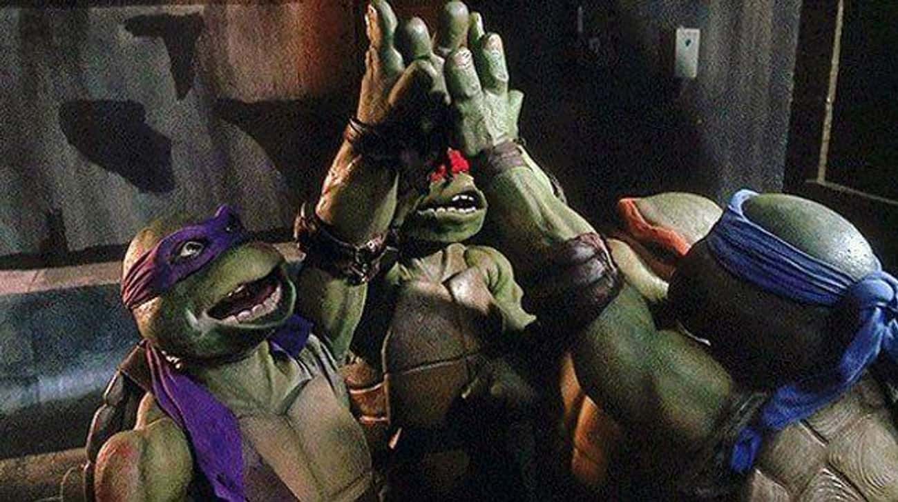 It Took 3 People To Make Each Turtle Act In The First Movie